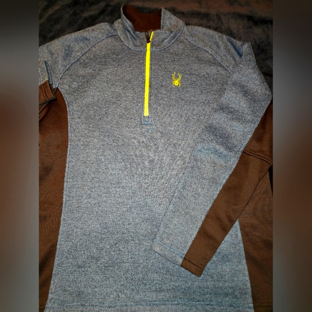 Spyder Pullover. Black And Blue 1/4 Zip Men’s Size XX Large
